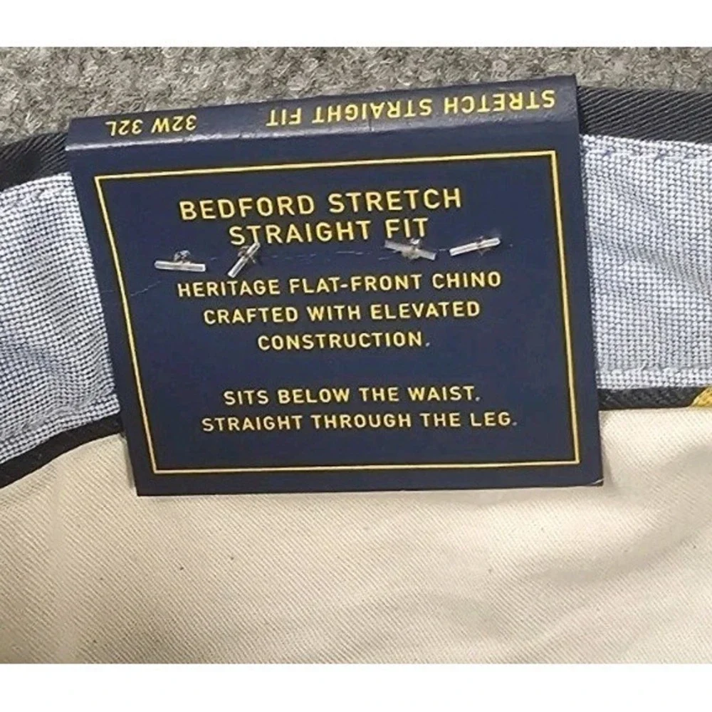 Polo Ralph Lauren Bedford Stretch Straight Leg Pant Size 32x32 Ink Blue